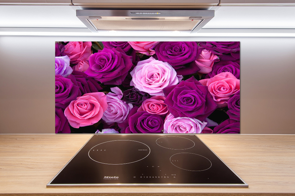 Hob splashback Roses