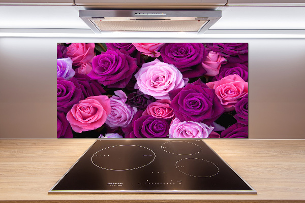 Hob splashback Roses