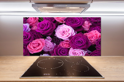 Hob splashback Roses