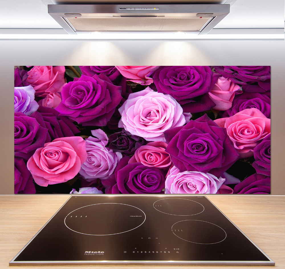 Hob splashback Roses