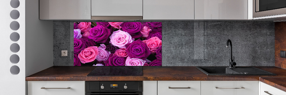 Hob splashback Roses