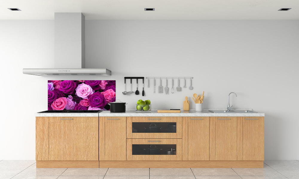 Hob splashback Roses