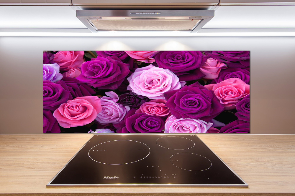 Hob splashback Roses