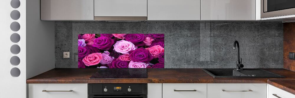 Hob splashback Roses