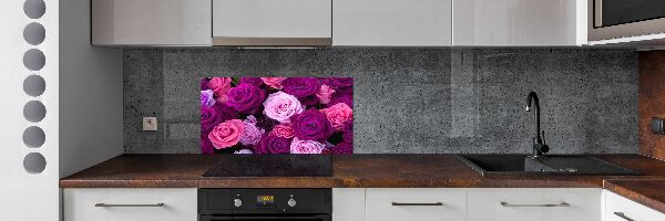 Hob splashback Roses