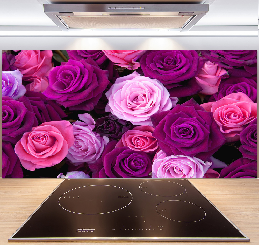 Hob splashback Roses