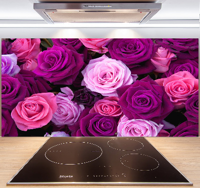 Hob splashback Roses