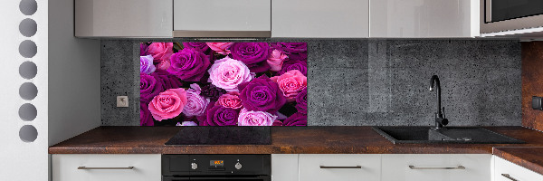 Hob splashback Roses