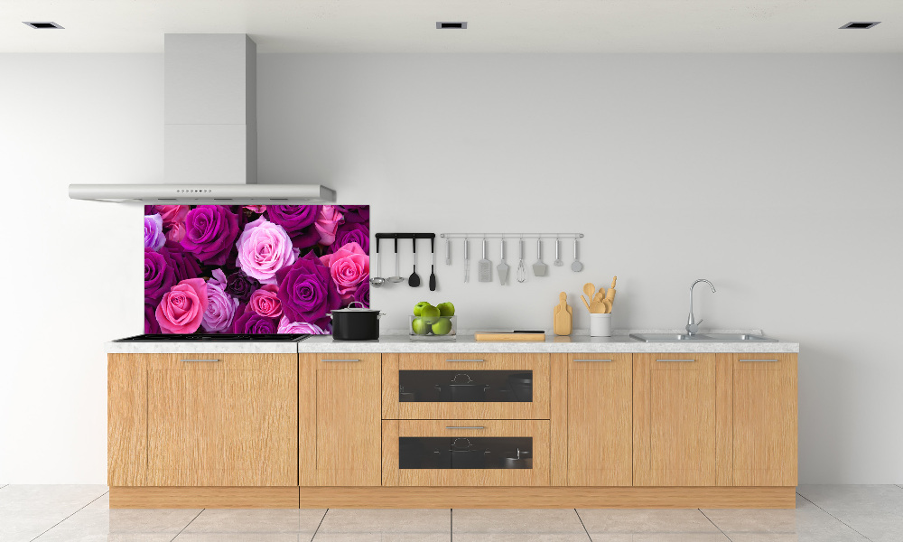 Hob splashback Roses