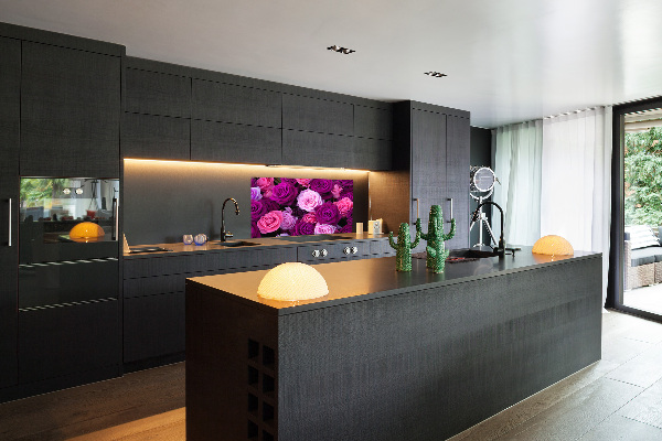 Hob splashback Roses