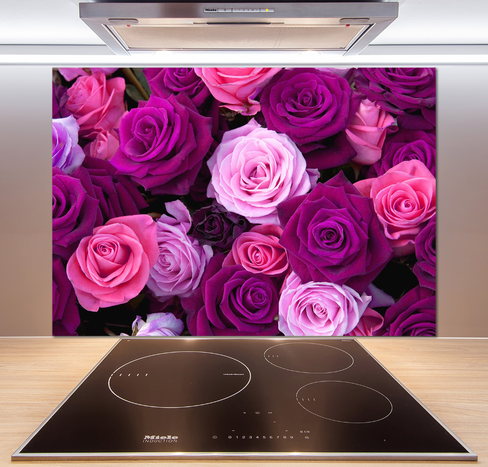 Hob splashback Roses