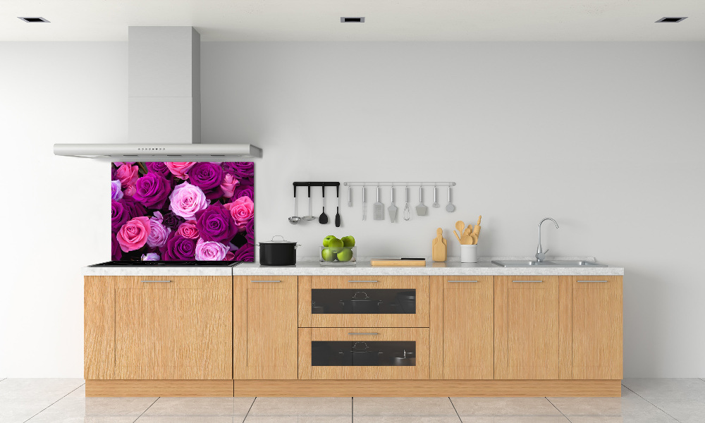 Hob splashback Roses