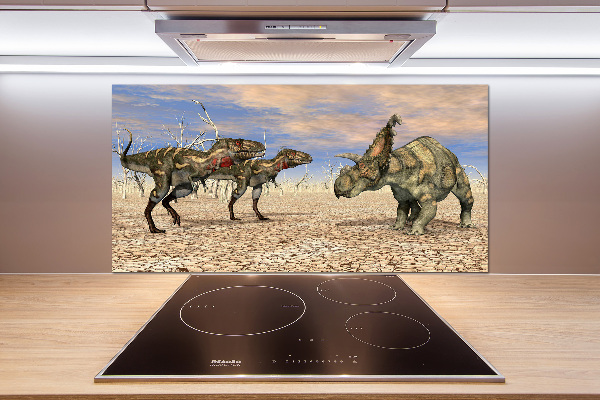 Glass splashback Dinosaurs