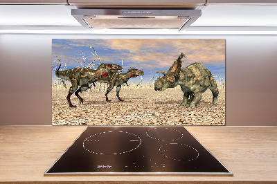 Glass splashback Dinosaurs