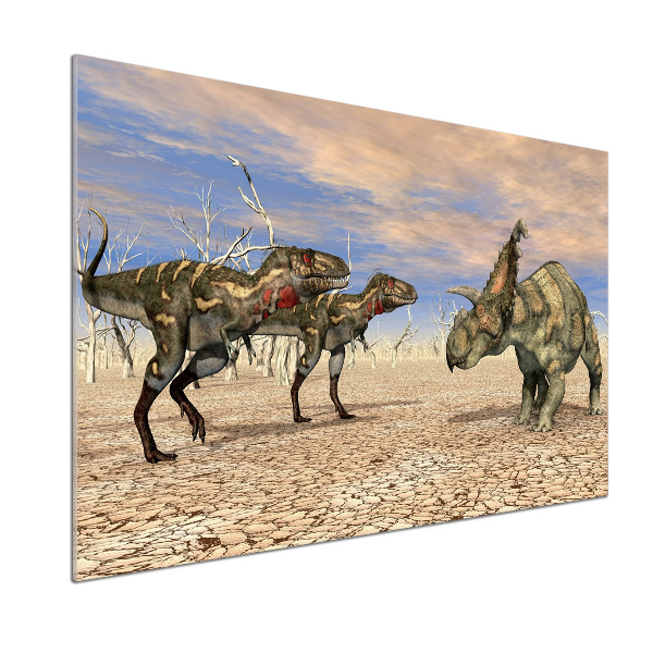 Glass splashback Dinosaurs