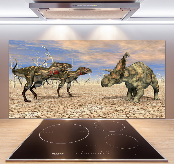 Glass splashback Dinosaurs