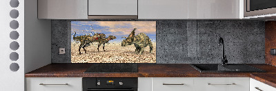 Glass splashback Dinosaurs