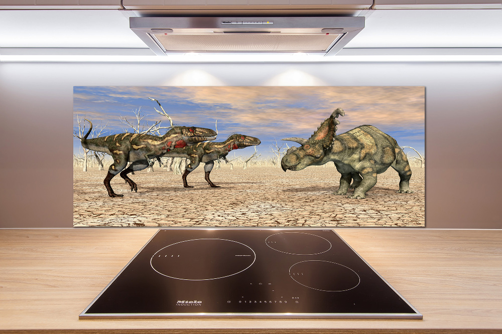 Glass splashback Dinosaurs