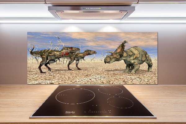 Glass splashback Dinosaurs