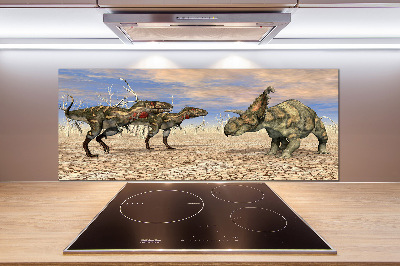 Glass splashback Dinosaurs