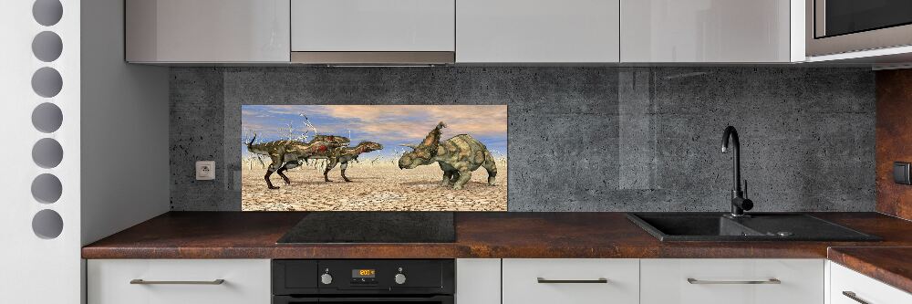 Glass splashback Dinosaurs