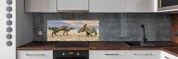 Glass splashback Dinosaurs