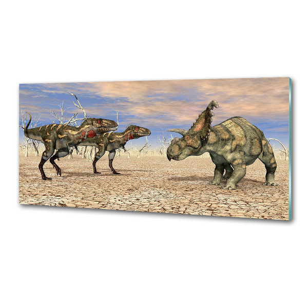 Glass splashback Dinosaurs