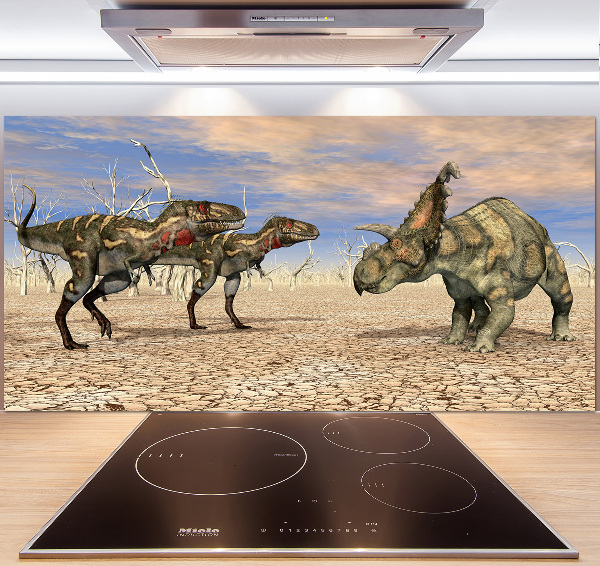 Glass splashback Dinosaurs