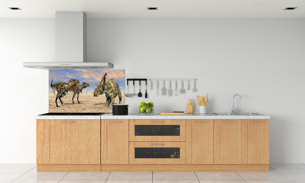 Glass splashback Dinosaurs