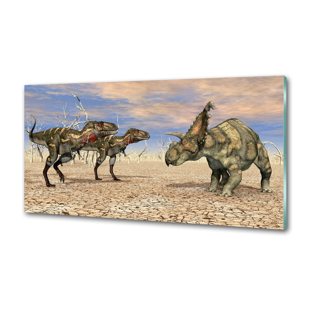 Glass splashback Dinosaurs