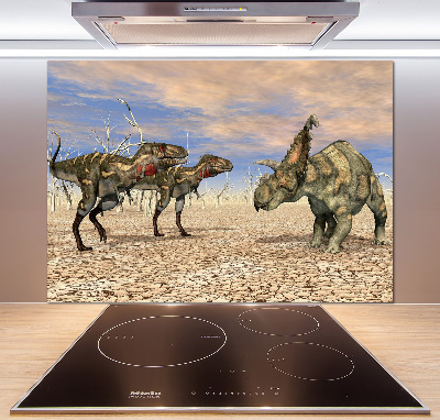 Glass splashback Dinosaurs