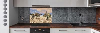 Glass splashback Dinosaurs