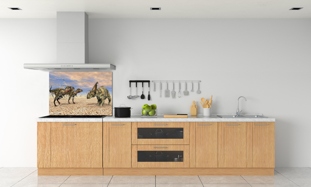 Glass splashback Dinosaurs