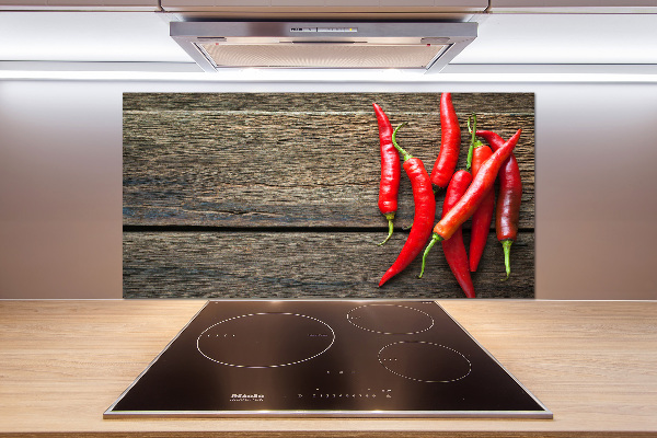 Kitchen splashback Chilli peppers