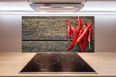 Kitchen splashback Chilli peppers