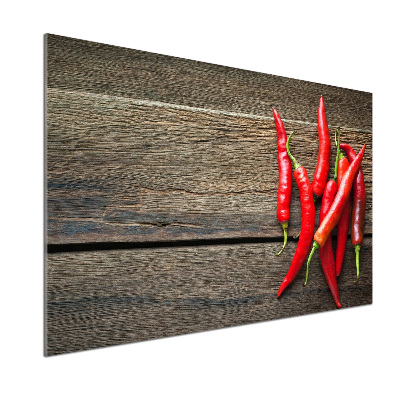 Kitchen splashback Chilli peppers