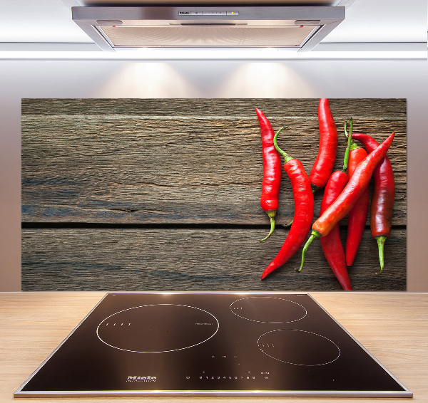 Kitchen splashback Chilli peppers