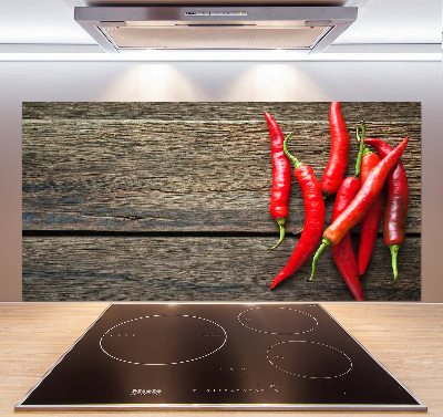 Kitchen splashback Chilli peppers