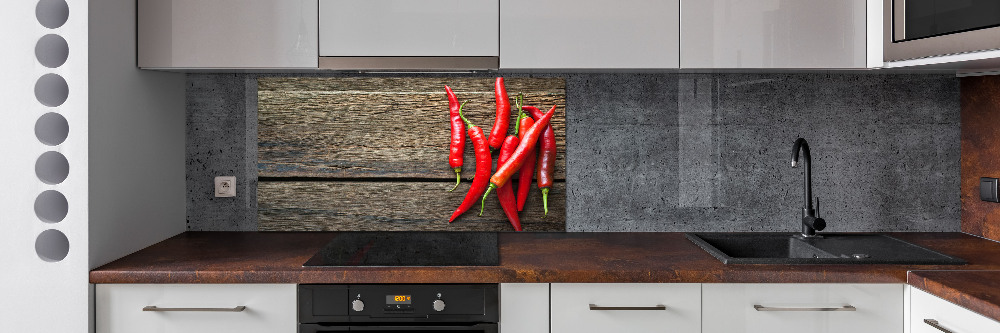 Kitchen splashback Chilli peppers