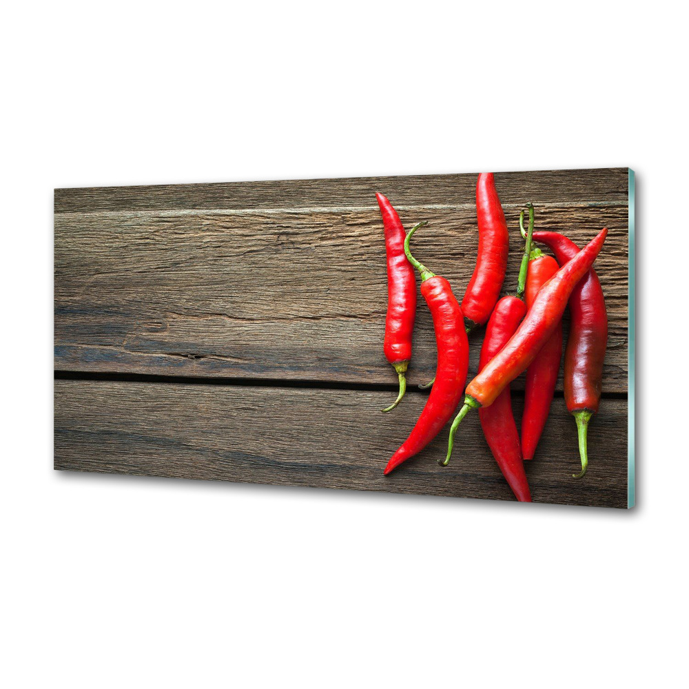 Kitchen splashback Chilli peppers