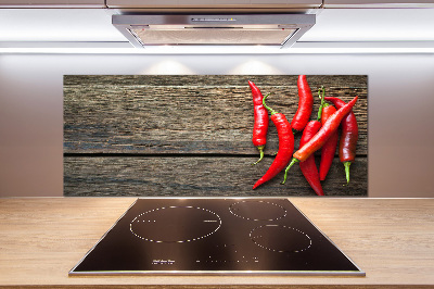 Kitchen splashback Chilli peppers