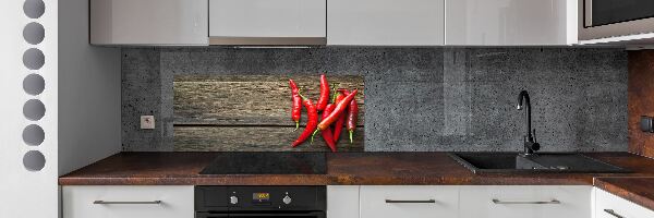 Kitchen splashback Chilli peppers