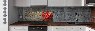 Kitchen splashback Chilli peppers