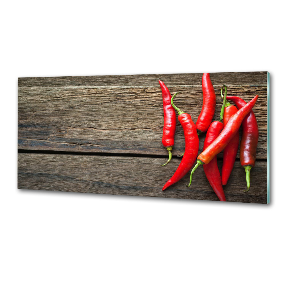 Kitchen splashback Chilli peppers