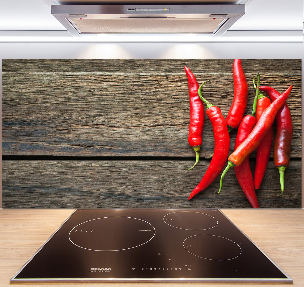 Kitchen splashback Chilli peppers