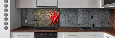 Kitchen splashback Chilli peppers