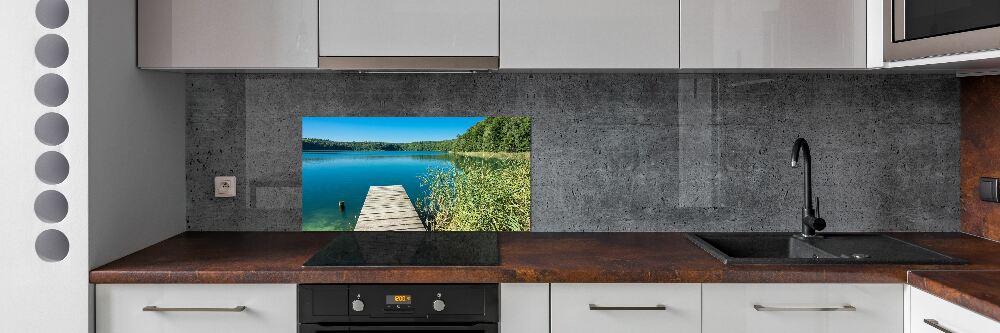 Kitchen splashback Pier by the lake