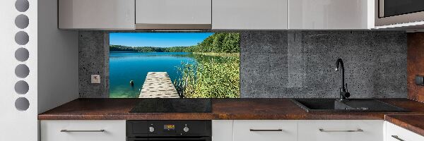 Kitchen splashback Pier by the lake