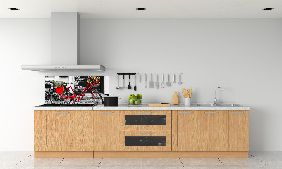 Kitchen splashback City bike