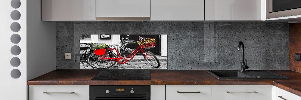 Kitchen splashback City bike